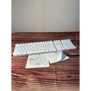 OEM Apple A1016 Wireless Bluetooth Mechanical Keyboard White w Number Pad
